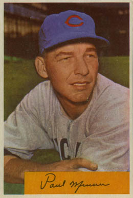 1954 Bowman Paul Minner #13 Baseball Card