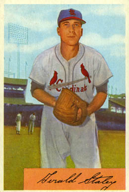 1954 Bowman Gerald Staley #14 Baseball Card