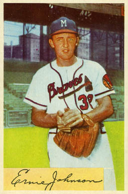 1954 Bowman Ernie Johnson #144 Baseball Card