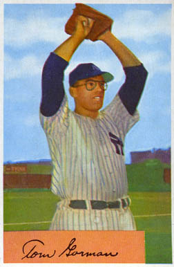 1954 Bowman Tom Gorman #17 Baseball Card
