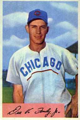 1954 Bowman Dee Fondy #173 Baseball Card