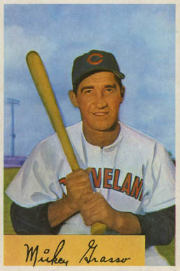 1954 Bowman Mickey Grasso #184 Baseball Card