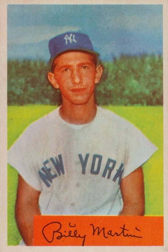 1954 Bowman Billy Martin #145b Baseball Card