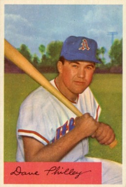 1954 Bowman Dave Philley #163a Baseball Card