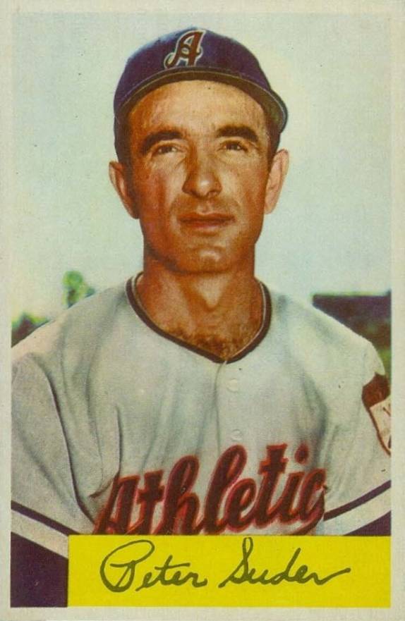 1954 Bowman Peter Suder #99b Baseball Card