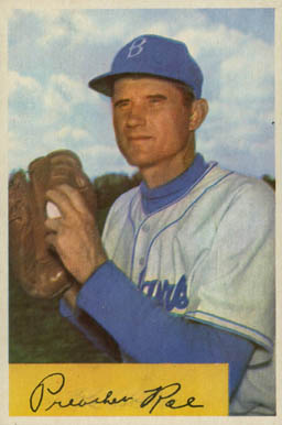 1954 Bowman Preacher Roe #218 Baseball Card