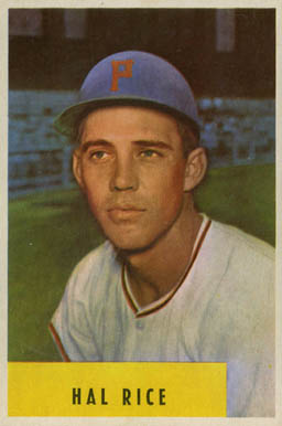 1954 Bowman Hal Rice #219 Baseball Card