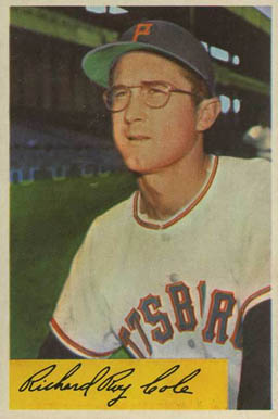 1954 Bowman Dick Cole #27 Baseball Card