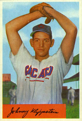 1954 Bowman Johnny Klippstein #29 Baseball Card