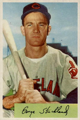 1954 Bowman George Strickland #36 Baseball Card
