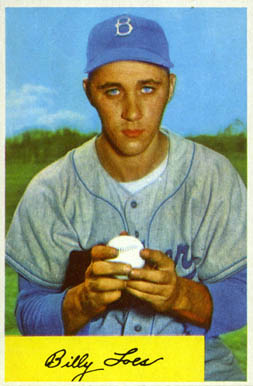 1954 Bowman Billy Loes #42 Baseball Card