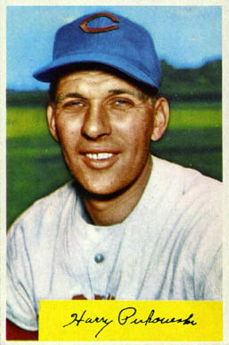 1954 Bowman Harry Perkowski #44 Baseball Card