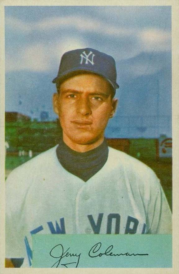 1954 Bowman Jerry Coleman #81b Baseball Card