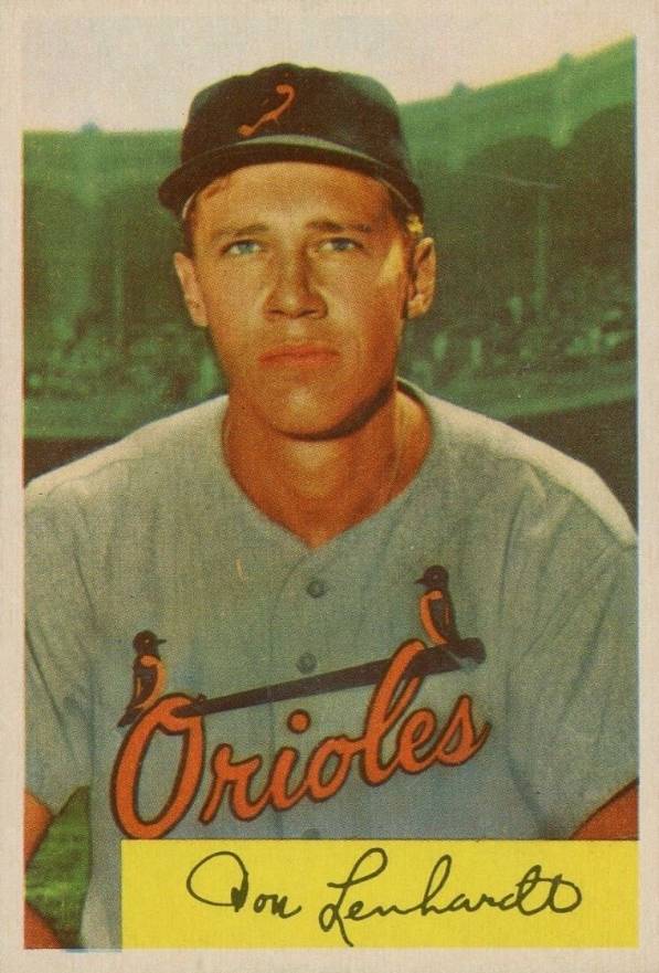 1954 Bowman Don Lenhardt #53b Baseball Card