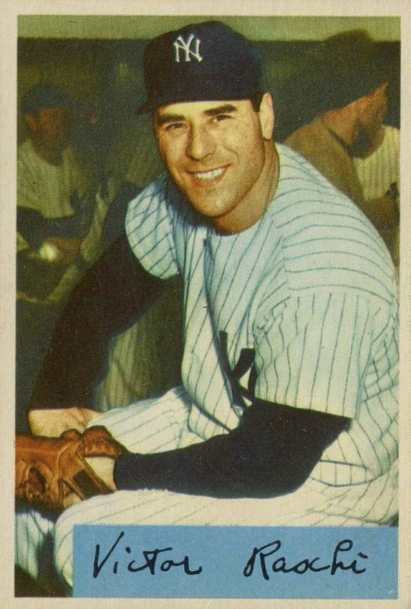 1954 Bowman Victor Raschi #33a Baseball Card