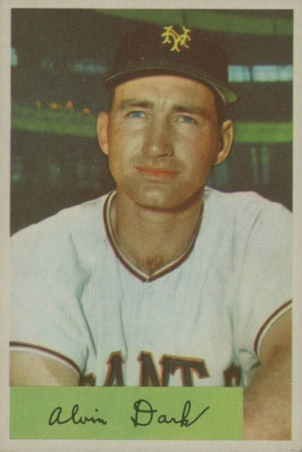 1954 Bowman Alvin Dark #41a Baseball Card