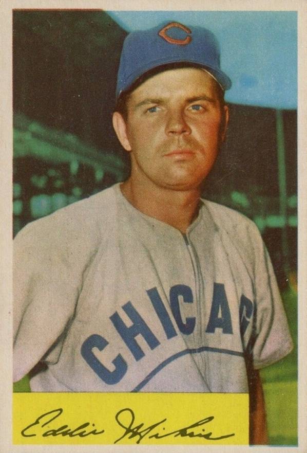 1954 Bowman Eddie Miksis #61a Baseball Card