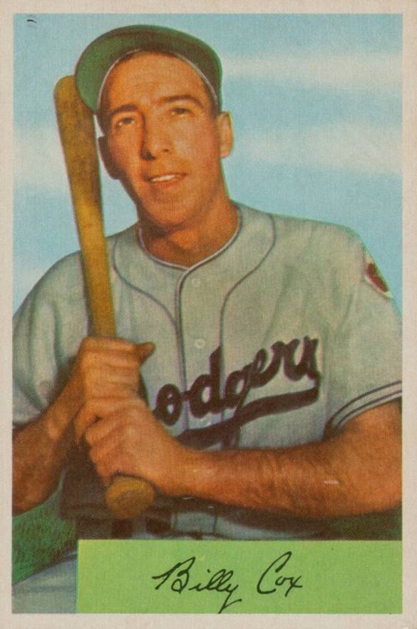 1954 Bowman Billy Cox #26b Baseball Card