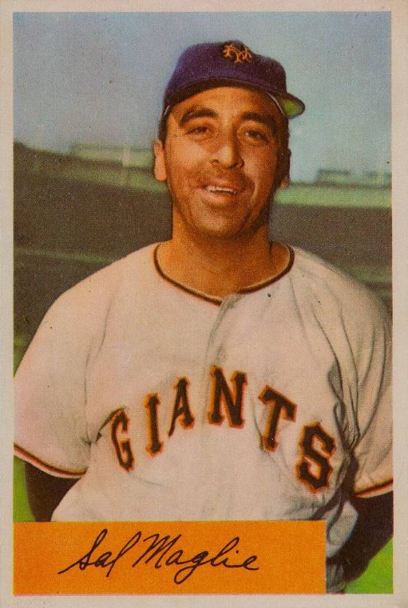 1954 Bowman Sal Maglie #105b Baseball Card