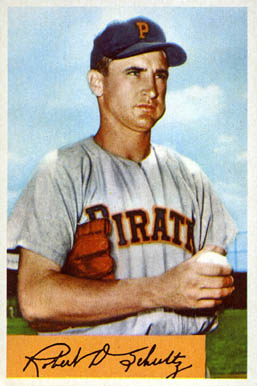 1954 Bowman Bob Schultz #59 Baseball Card