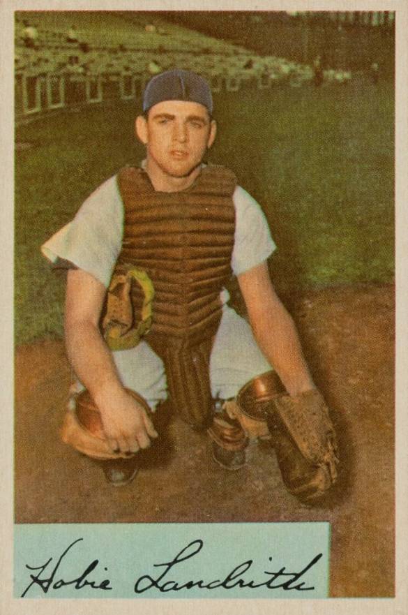 1954 Bowman Hobie Landrith #220 Baseball Card