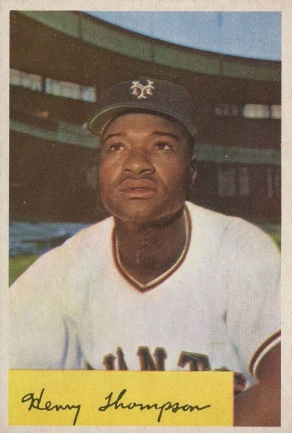 1954 Bowman Henry Thompson #217b Baseball Card