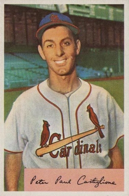 1954 Bowman Pete Castiglione #174a Baseball Card