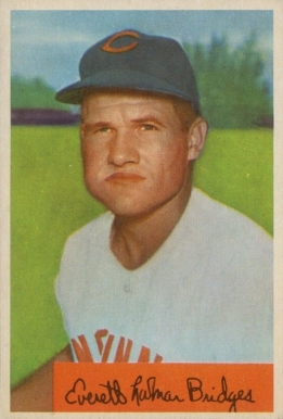 1954 Bowman Rocky Bridges #156a Baseball Card