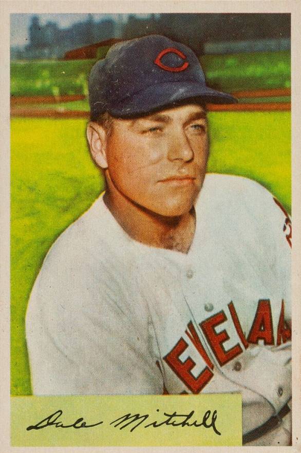 1954 Bowman Dale Mitchell #148 Baseball Card