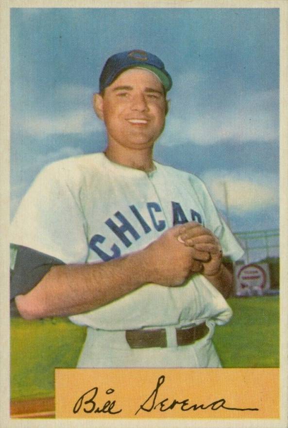 1954 Bowman Bill Serena #93a Baseball Card