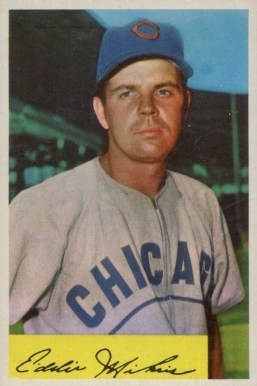 1954 Bowman Eddie Miksis #61b Baseball Card