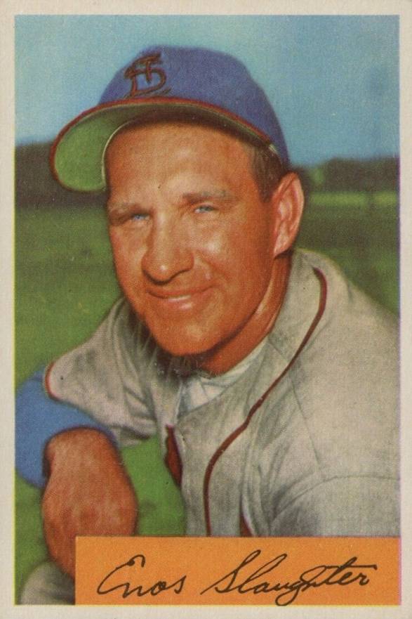 1954 Bowman Enos Slaughter #62 Baseball Card