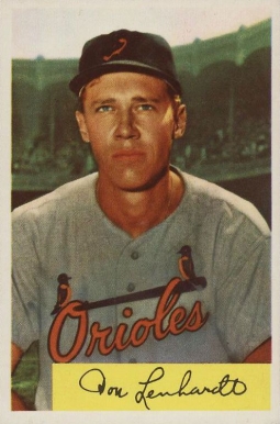 1954 Bowman Don Lenhardt #53a Baseball Card