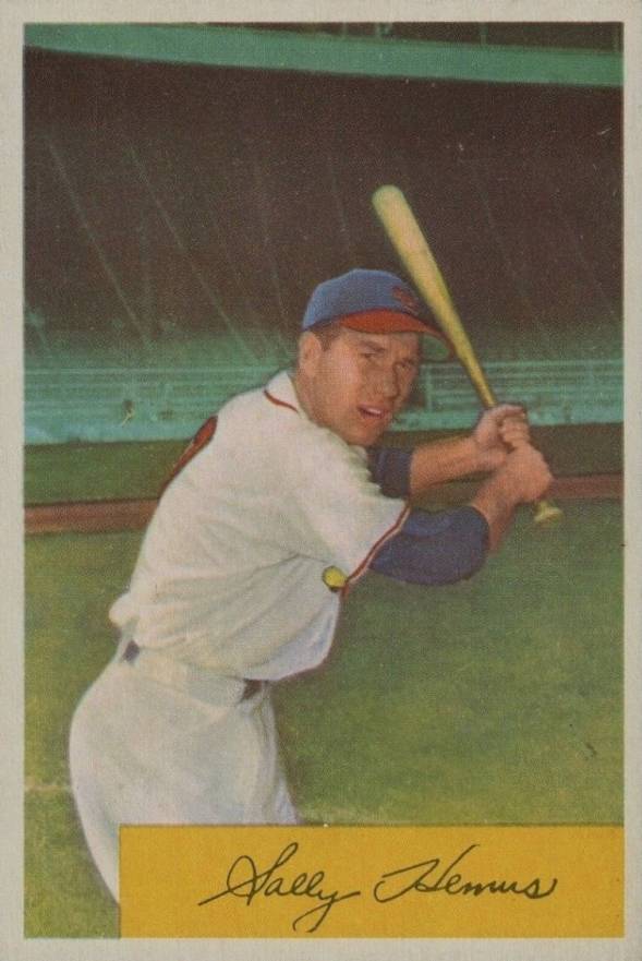 1954 Bowman Solly Hemus #94b Baseball Card