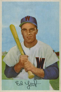 1954 Bowman Ed Yost #72 Baseball Card