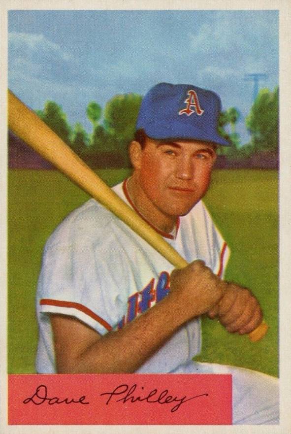 1954 Bowman Dave Philley #163c Baseball Card
