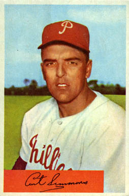 1954 Bowman Curt Simmons #79 Baseball Card