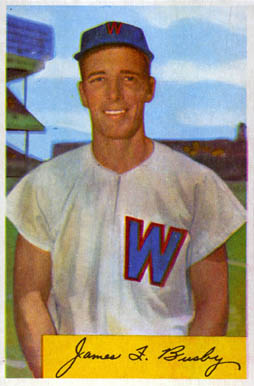 1954 Bowman Jim Busby #8 Baseball Card