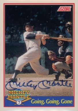 1991 Score Mickey Mantle Going, Going, Gone #4 Baseball Card
