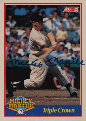 1991 Score Mickey Mantle Triple Crown #2 Baseball Card