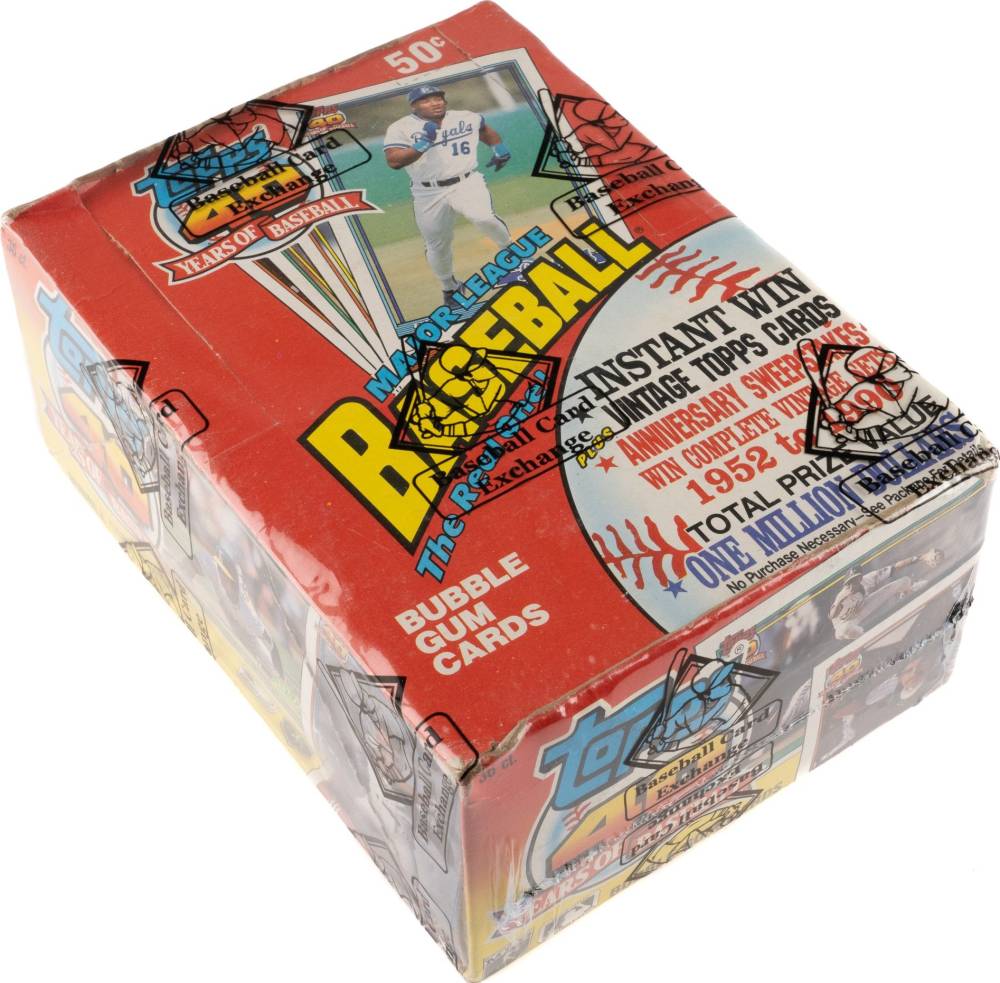 1991 Topps Wax Pack Box #WPB Baseball Card