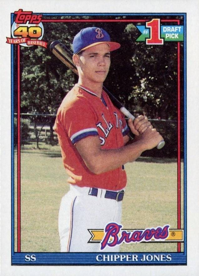 1991 Topps Chipper Jones #333 Baseball Card