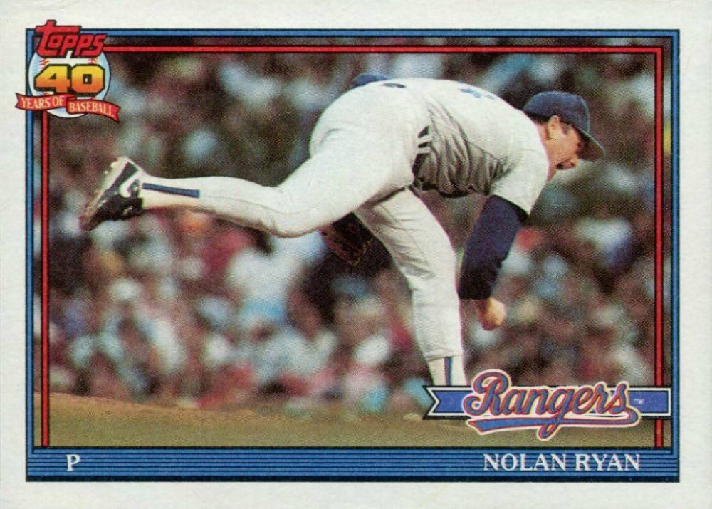 1991 Topps Nolan Ryan #1 Baseball Card
