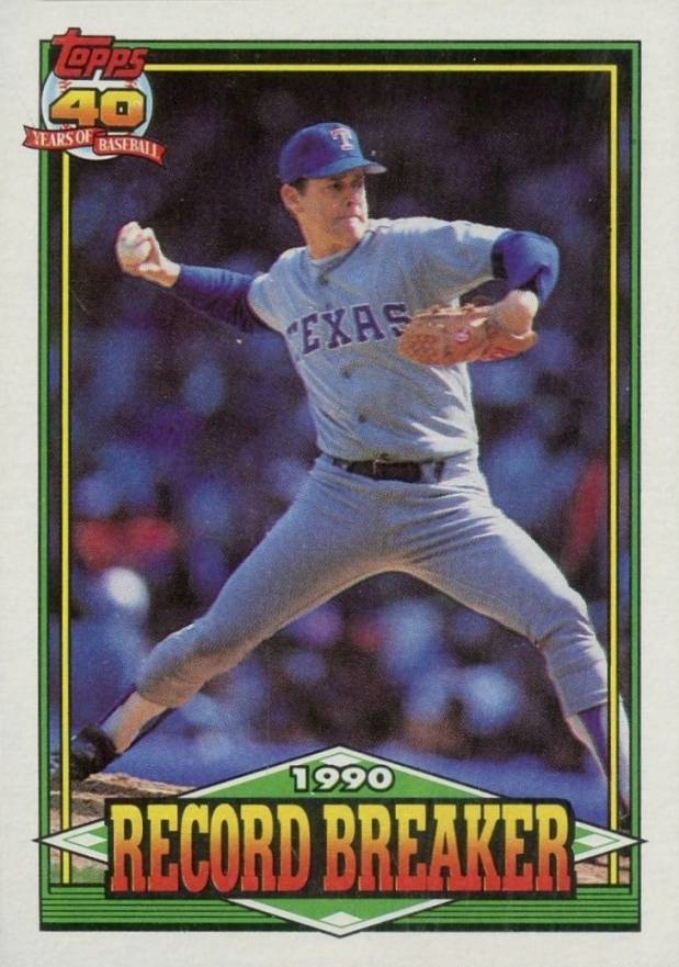 1991 Topps Nolan Ryan #6 Baseball Card