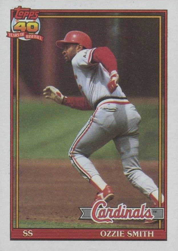 1991 Topps Ozzie Smith #130 Baseball Card