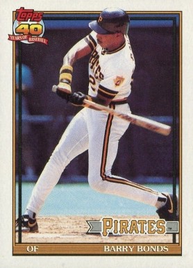 1991 Topps Barry Bonds #570 Baseball Card