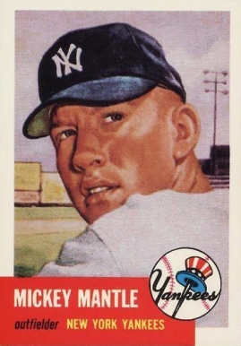 1991 Topps Archives 1953 Reprints Mickey Mantle #82 Baseball Card