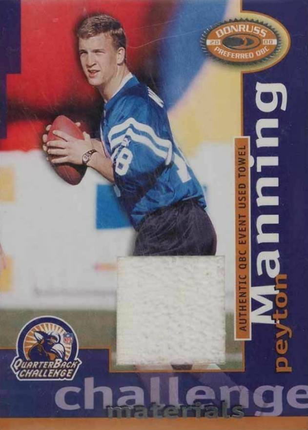 2000 Donruss Preferred QB Challenge Materials Peyton Manning #CM15 Football Card