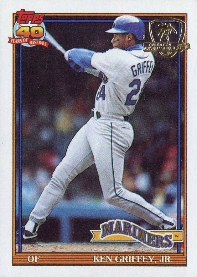 1991 Topps Desert Shield Ken Griffey Jr. #790 Baseball Card