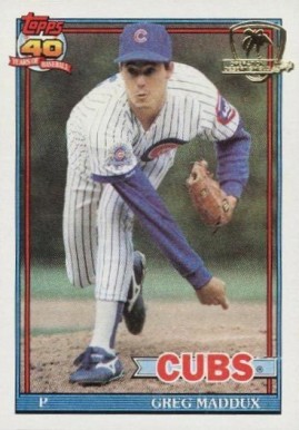 1991 Topps Desert Shield Greg Maddux #35 Baseball Card